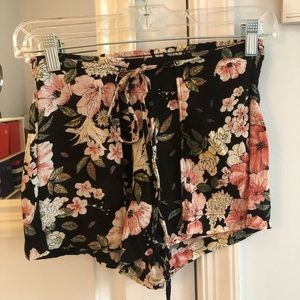 floral soft shorts